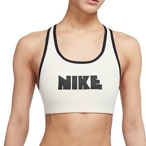 Nike Dri-FIT Swoosh Sports Bra 🆕 Size M Coconut Milk 🤍 Medium Support